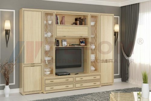 Гостиная Карина 19 АС Лером цвет Ясень Асахи (АС)