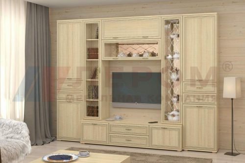 Гостиная Карина 3 АС Лером цвет Ясень Асахи (АС)