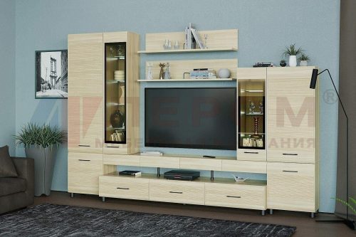 Гостиная Камелия 3 в цвете Ясень Асахи (АС)