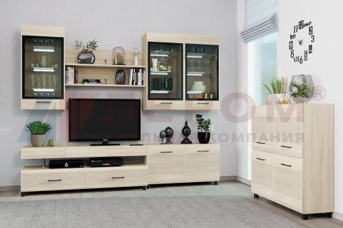 Гостиная Камелия 8 цвет Ясень Асахи (АС)