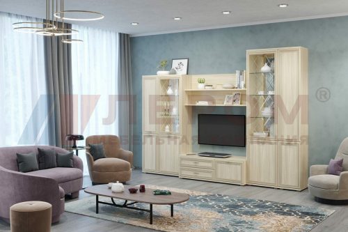 Гостиная Карина 24 АС Лером цвет Ясень Асахи (АС)
