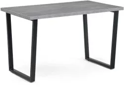 Стол обеденный JACKSON 138-180/85 (корпус бетон Портленд, Черный)